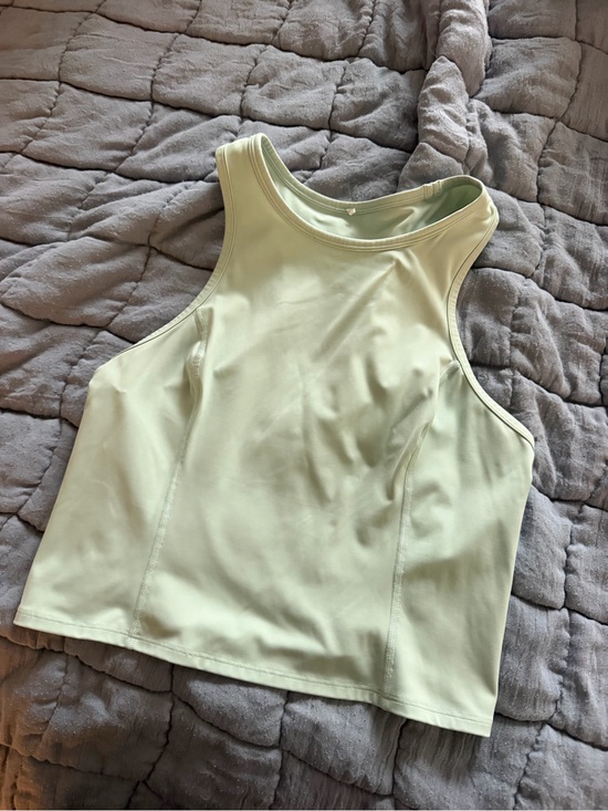 lululemon athletica Tops - lululemon athletica Light Green High-Neck Crop Tank